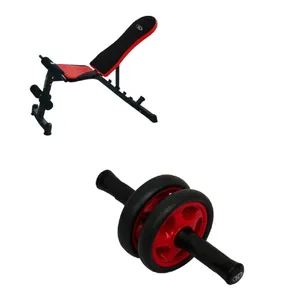 Combo Banco de Pesas K6 Atlas Zero + Ejercitador de Abdominales K6 de Doble Rueda